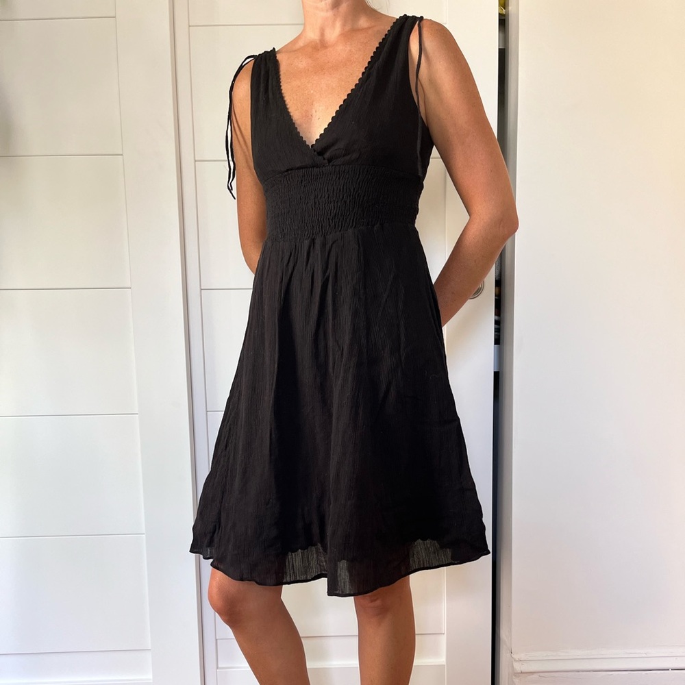 Maeve Anthropologie LBD black dress size 2